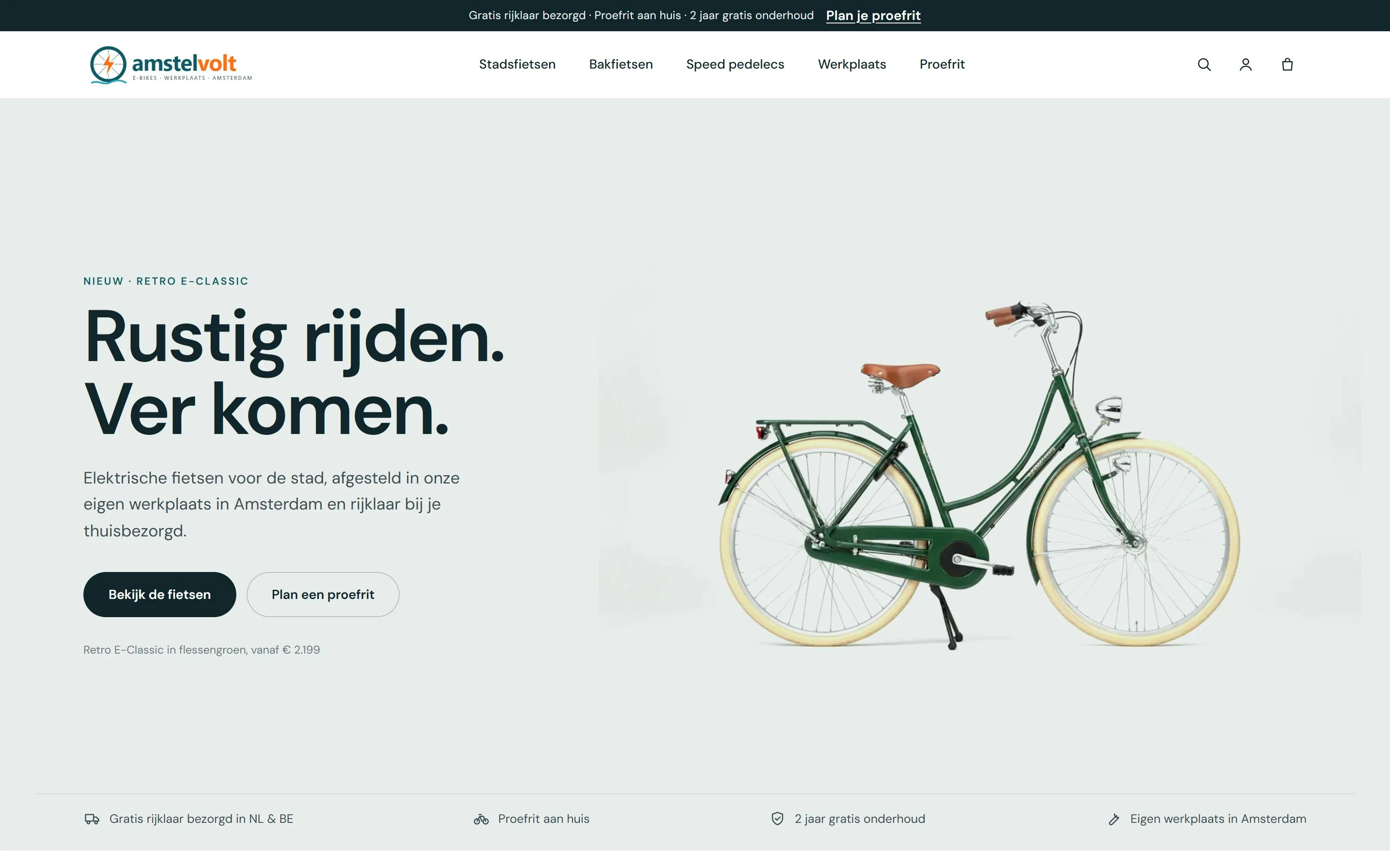 Website & webshop in de Amstelvolt-demo