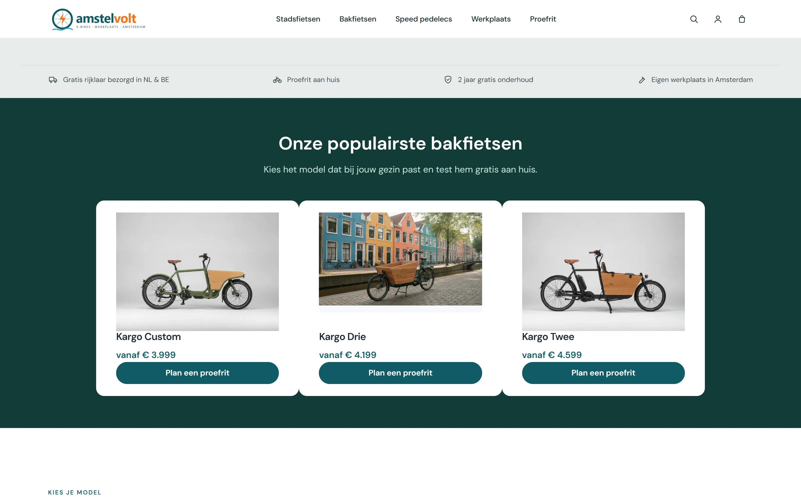 Webshop: Live in de webshop (Amstelvolt-demo)